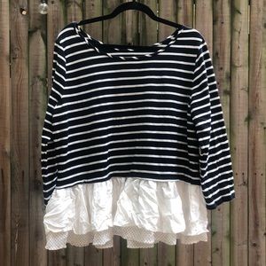 Striped Top with TuTu Detail
